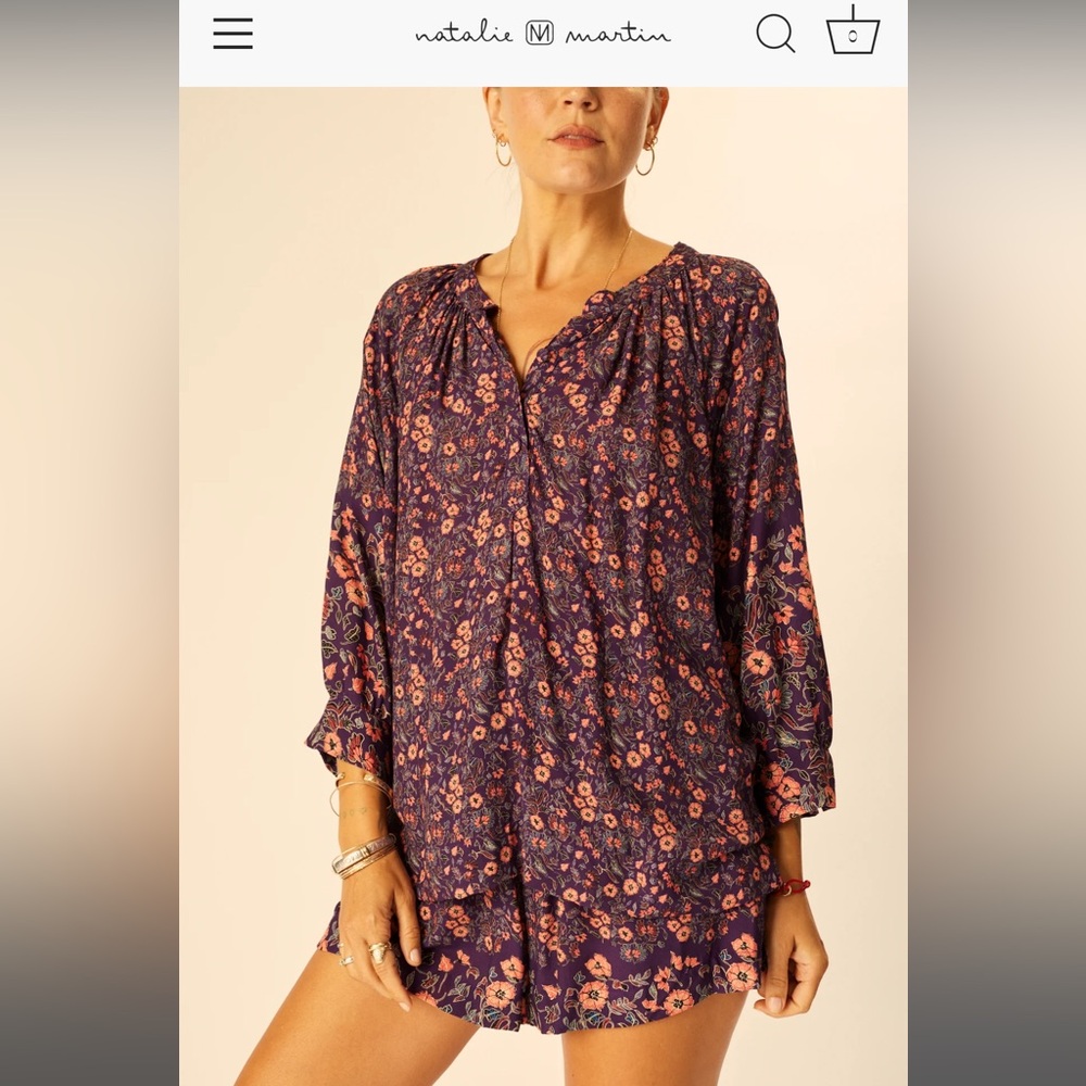 NWT Natalie Martin size Large Rayon Remy top L